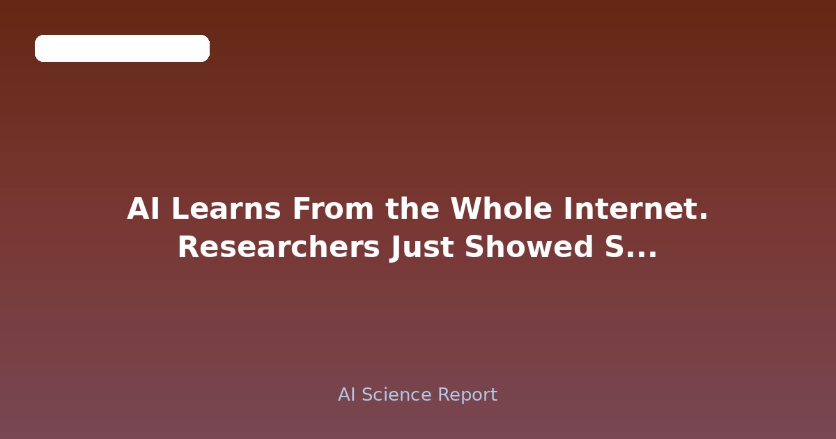 AI Learns From the Whole Internet. Researchers Just Showed Someone Could Poison It With Comments.